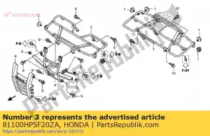 honda 81100HP5F20ZA carrier, fr. luggage *nh1 * (nh1 black) - Bottom side