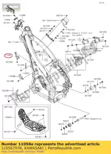 kawasaki 110567978 01 bracket,connector - Bottom side