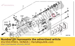 Here you can order the sleeve from Honda, with part number 45235S3Y003: