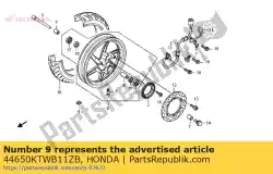 Here you can order the wheel sub*nh303m* from Honda, with part number 44650KTWB11ZB: