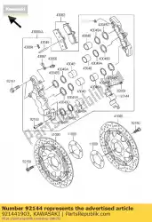 Ici, vous pouvez commander le ressort zx900-b3 auprès de Kawasaki , avec le numéro de pièce 921441903: