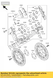 kawasaki 921441903 spring zx900-b3 - Lado inferior