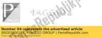 00G03800181, Piaggio Group, rondsel derbi atlantis 50 1999, Nieuw