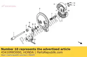 Honda 43410MR5000 brazo, freno trasero - Lado inferior