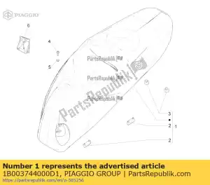 Piaggio Group 1B003744000D1 sitzbank - Bottom side