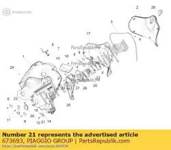 Tutaj możesz zamówić wspornik do mocowania drzwi od Piaggio Group , z numerem części 673693: