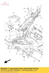 Yamaha 5VY211100100 komp. ramek. - Dół