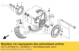 Honda 42713446631 flap, tire (irc) - Bottom side