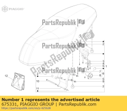 Aprilia 675331, Sattelbaugruppe, OEM: Aprilia 675331