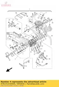 yamaha 4TR141030000 zestaw ?rub przepustnicy - Dół