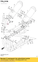 1423015H00, Suzuki, raccord de tuyau, joint suzuki gsx bking bk bka hayabusa r ruf bkau2 ru2 rauf raz ra bkuf bku2 razuf z rz gsx1300r gsx1300ra 1300 , Nouveau