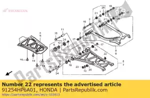 Honda 91254HP6A01 stofafdichting, 17x26x3 - Onderkant