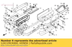 Aquí puede pedir cubierta, l. Cabeza de cilindro de Honda , con el número de pieza 12411MCA000: