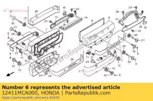 honda 12411MCA000 cover, l. cylinder head - Bottom side