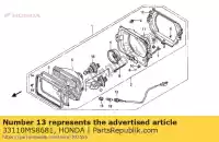 33110MS8681, Honda, socket assy., position light honda xl 600 1988 1990 1991 1992 1993, New