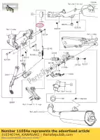 110540744, Kawasaki, beugel, middenstandaard kawasaki zzr  b d f performance sport a zx1400 c e abs h j zzr1400 ninja zx14r brembo ohlins 1400 , Nieuw