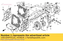 radiator comp van Honda, met onderdeel nummer 19010HP5G20, bestel je hier online: