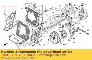 Honda 19010HP5G20 radiator comp - Onderkant