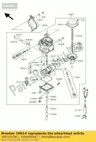 160141081, Kawasaki, tornillo piloto de aire zl600-b1 kawasaki d eliminator en er gpz gtr kle klf klx kvf vn w zephyr 125 300 360 400 500 550 600 650 750 800 1000 1100 1991 1992 1993 1994 1995 1996 1997 1998 1999 2000 2001 2002 2003 2004 2005 2006 2007 2008 2009 2010 2011 2012 2013, Nuevo