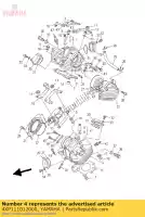 4XP111012000, Yamaha, zespó? g?owicy cylindrów yamaha  xvs 650 2004 2005 2006 2017 2018, Nowy