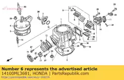 Aqui você pode pedir o válvula assy., reed em Honda , com o número da peça 14100ML3681: