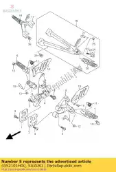 Aquí puede pedir soporte, pie fr de Suzuki , con el número de pieza 4352101H00: