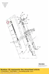 Here you can order the o ring fork seal from Triumph, with part number T2042905: