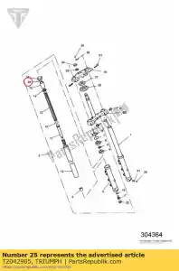 triumph T2042905 o ring fork seal - Bottom side