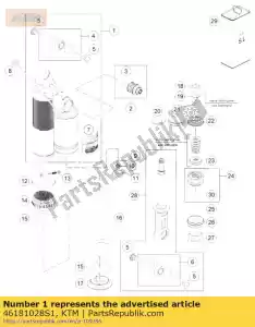 ktm 46181028S1 parte superiore del monoammortizzatore - Il fondo