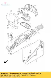 suzuki 4624010G10 soporte, pasajero - Lado inferior