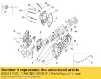 8580170G, Piaggio Group, Rodamiento media carcasa dx amarillo     , Nuevo