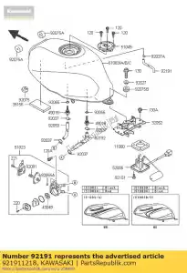 Kawasaki 921911218 tubo - Lado inferior