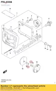 Suzuki 083131005B nut - Bottom side