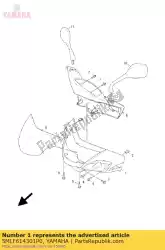 Here you can order the cover, handlebar u from Yamaha, with part number 5MLF614301P0: