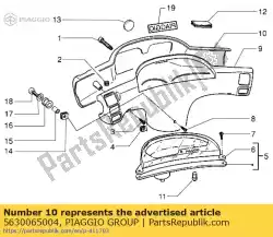 Aqui você pode pedir o capa do guiador em Piaggio Group , com o número da peça 5630065004: