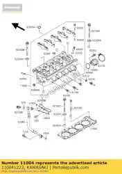 Qui puoi ordinare guarnizione testa, t = 0. 65, std da Kawasaki , con numero parte 110041223: