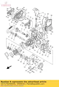 yamaha 1D7179290000 junta 1 - Lado inferior