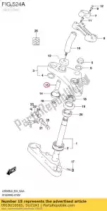 Suzuki 0918010065 afstandhouder 10,2x14x - Onderkant