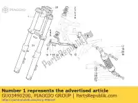 GU03490200, Piaggio Group, forcella anteriore moto-guzzi california ev v california special 1100 1997 1999, Nuovo