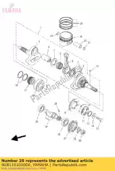 Tutaj możesz zamówić zestaw pier? Cieni t? Okowych (0,50 mm o / s) od Yamaha , z numerem części 4GB116102000: