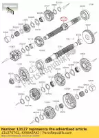 131270702, Kawasaki, 01 ingresso albero-trasmissione kawasaki  1000 2020 2021, Nuovo