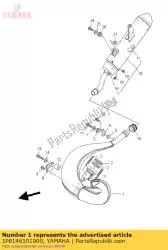 uitlaatpijp assy 1 van Yamaha, met onderdeel nummer 1P8146101000, bestel je hier online: