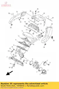 yamaha 902674001400 rivetto, cieco - Il fondo