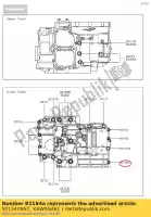 921540967, Kawasaki, tornillo, bridado, 6x32 er650ecf kawasaki  er-6f er-6n kle klz vulcan 650 1000 2012 2013 2014 2015 2016 2017 2018 2019 2020 2021, Nuevo