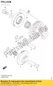 suzuki 1260040831 zestaw sprz?g?a, gwiazda - Dół