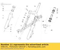 598191, Aprilia, stofkap ring, Nieuw