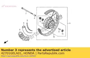 honda 42701GELA01 aro, roda (goushi) - Lado inferior