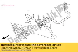 Tutaj możesz zamówić rura d, wlot powietrza od Honda , z numerem części 18654MBW000: