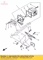 56U847104200, Yamaha, fanale posteriore gruppo assy yamaha  tw 125 200 250 1989 1999 2000 2001 2002 2003 2004 2017 2018 2019 2020 2021, Nuovo