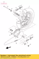 3BN2531102P0, Yamaha, cubo traseiro yamaha wr 125 2009 2010 2011, Novo